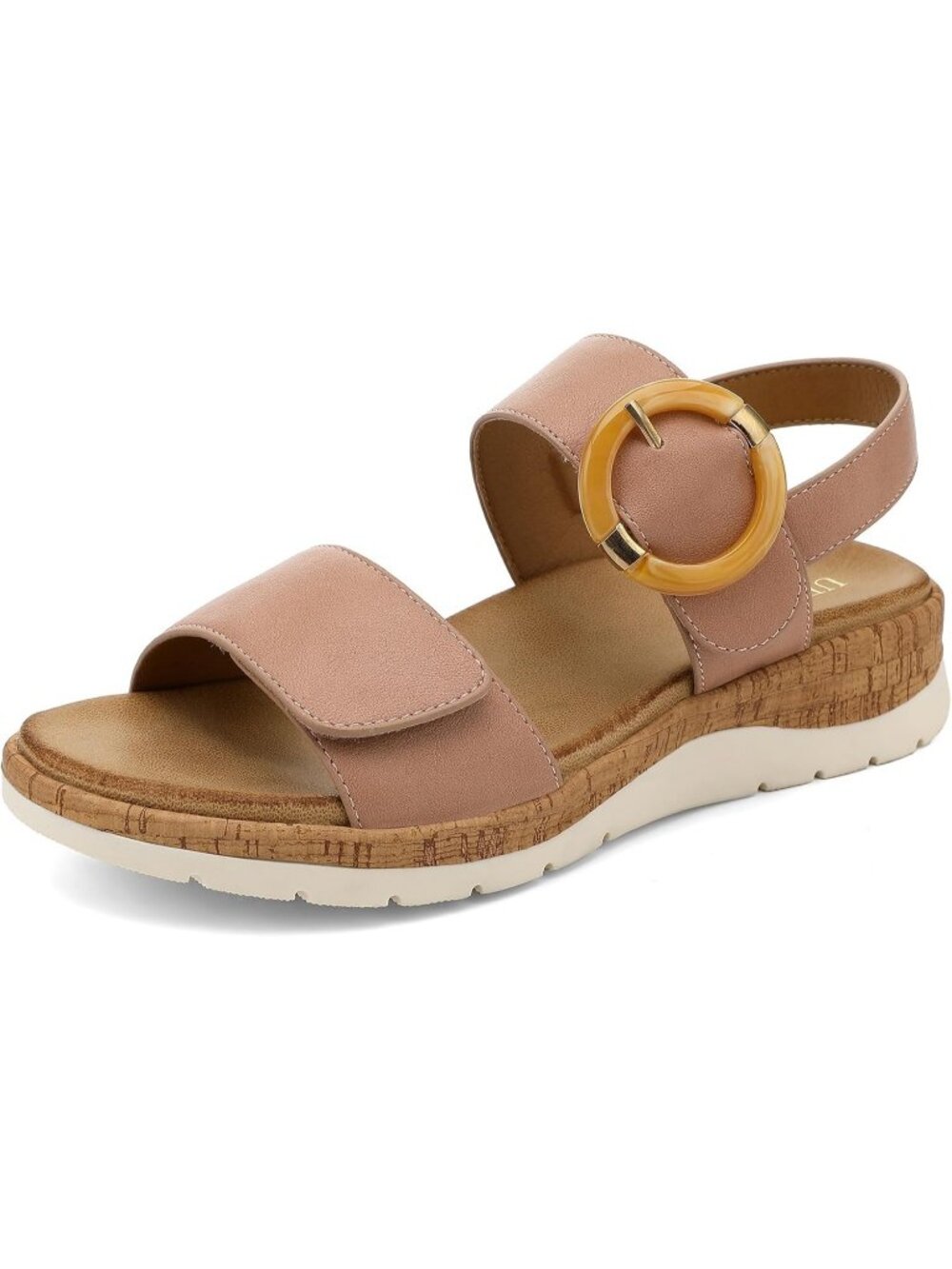 Women's Pink Summer Open Toe Adjustable Ankle Straps Comfortable Sandals